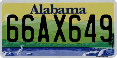 AL license plate 66AX649