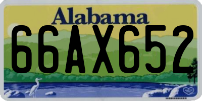 AL license plate 66AX652