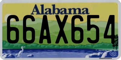 AL license plate 66AX654