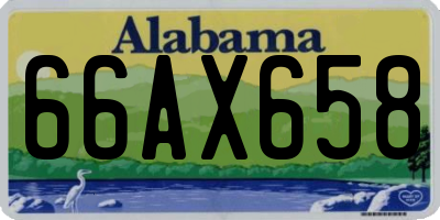 AL license plate 66AX658