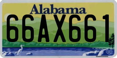 AL license plate 66AX661