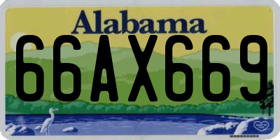 AL license plate 66AX669