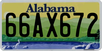 AL license plate 66AX672