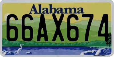AL license plate 66AX674