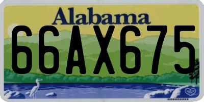 AL license plate 66AX675