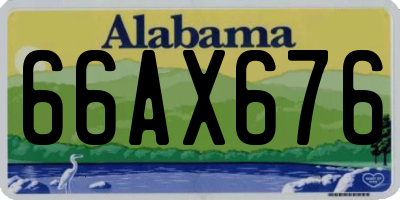 AL license plate 66AX676