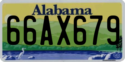 AL license plate 66AX679