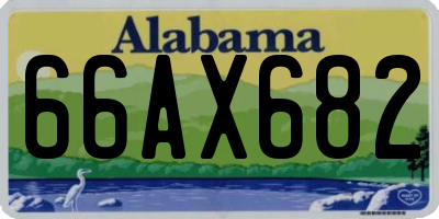 AL license plate 66AX682