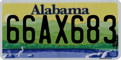 AL license plate 66AX683