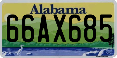 AL license plate 66AX685