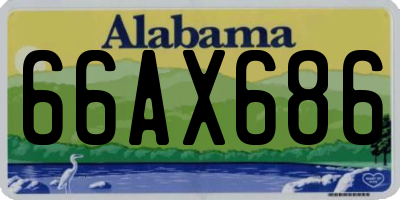 AL license plate 66AX686