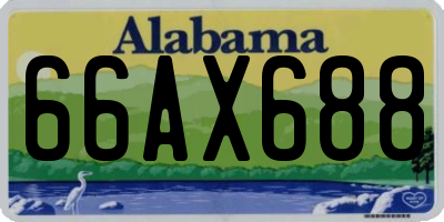 AL license plate 66AX688