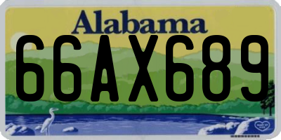 AL license plate 66AX689
