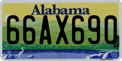 AL license plate 66AX690