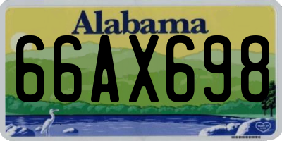AL license plate 66AX698