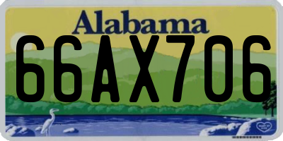 AL license plate 66AX706