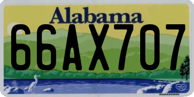 AL license plate 66AX707