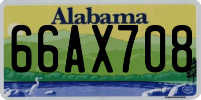 AL license plate 66AX708