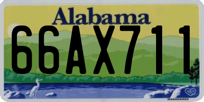 AL license plate 66AX711