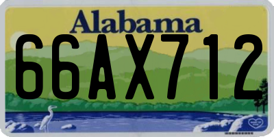 AL license plate 66AX712