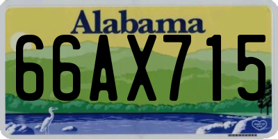 AL license plate 66AX715