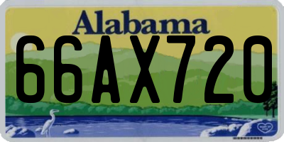 AL license plate 66AX720