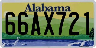 AL license plate 66AX721