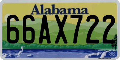 AL license plate 66AX722