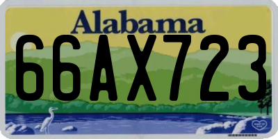 AL license plate 66AX723