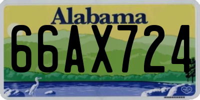AL license plate 66AX724