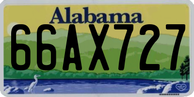 AL license plate 66AX727