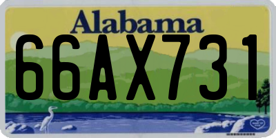 AL license plate 66AX731