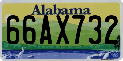 AL license plate 66AX732