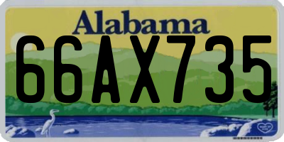 AL license plate 66AX735