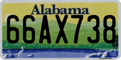 AL license plate 66AX738