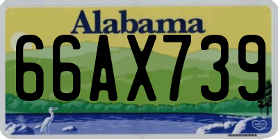 AL license plate 66AX739