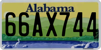 AL license plate 66AX744