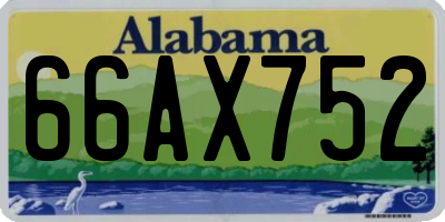 AL license plate 66AX752
