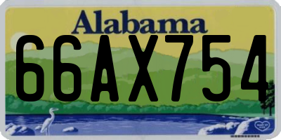AL license plate 66AX754