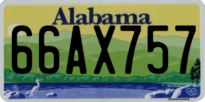AL license plate 66AX757
