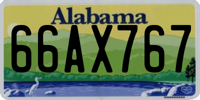 AL license plate 66AX767
