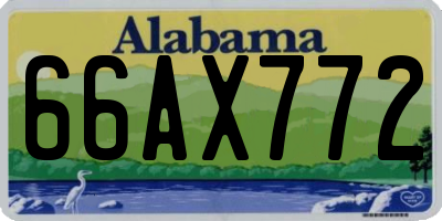 AL license plate 66AX772