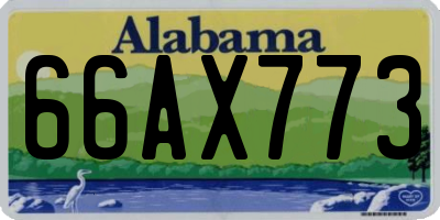 AL license plate 66AX773