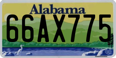 AL license plate 66AX775