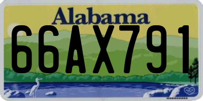 AL license plate 66AX791