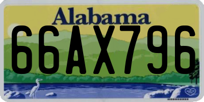 AL license plate 66AX796