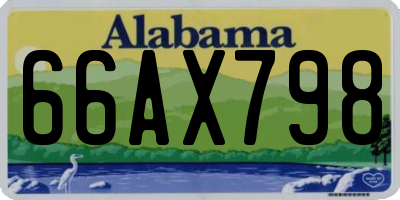 AL license plate 66AX798