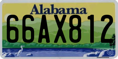 AL license plate 66AX812