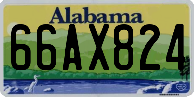 AL license plate 66AX824