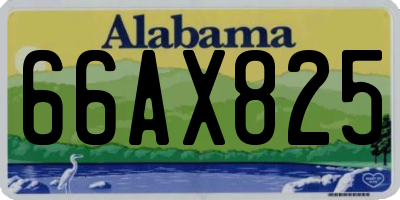 AL license plate 66AX825